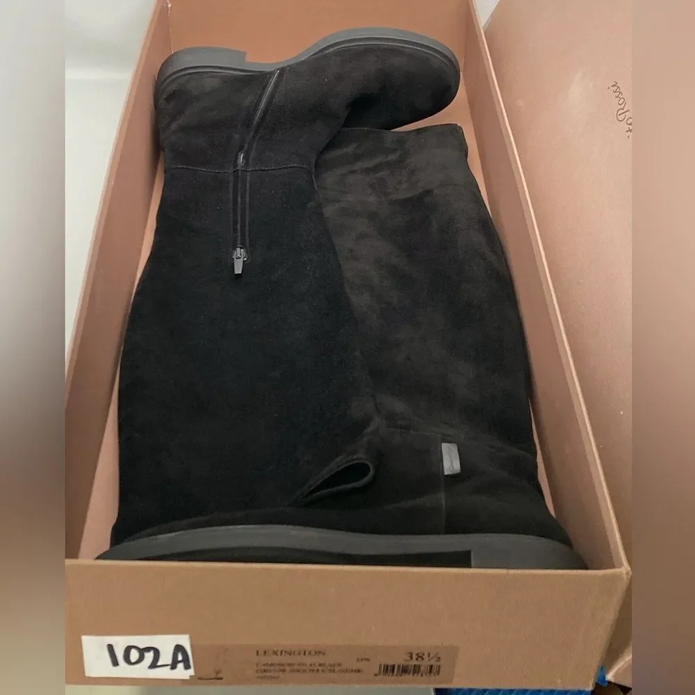 Gianvito Rossi Lexington Suede Over The Knee Boots size 38.5